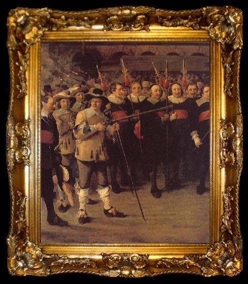 framed  David Teniers Members of Antwerp Town Council and Masters of the Armament Guilds (Details), ta009-2